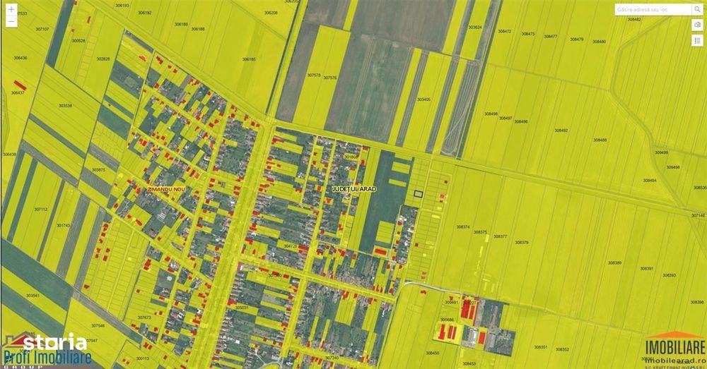 Vindem locuri de casa 540 sau 640mp in Zimand Cuz 7 km de Arad