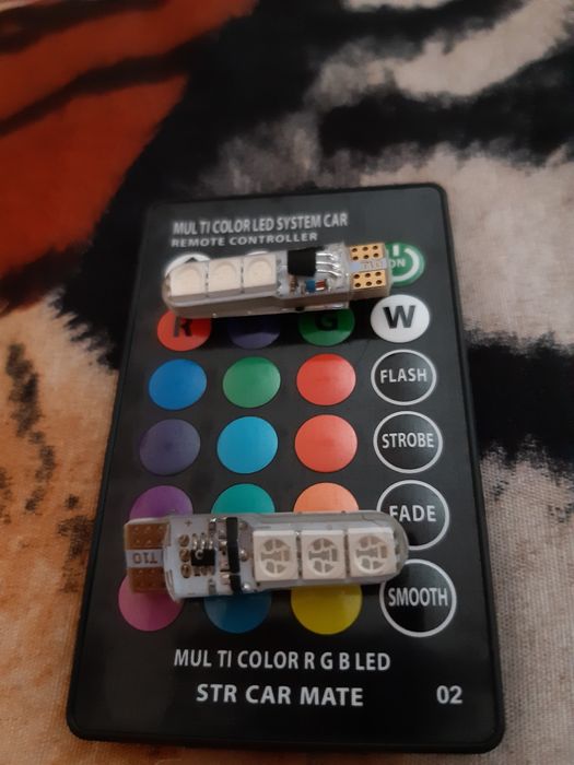 RGB LED авто крушки