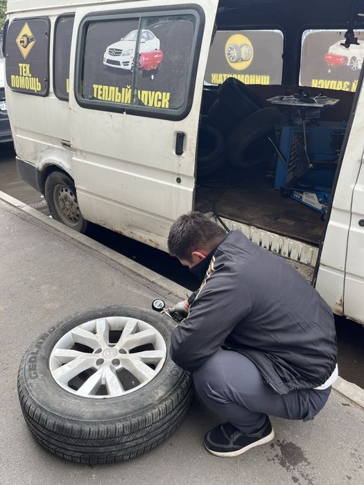 Выездной шиномонтаж  жылжымалы дөнгелек жөндеу