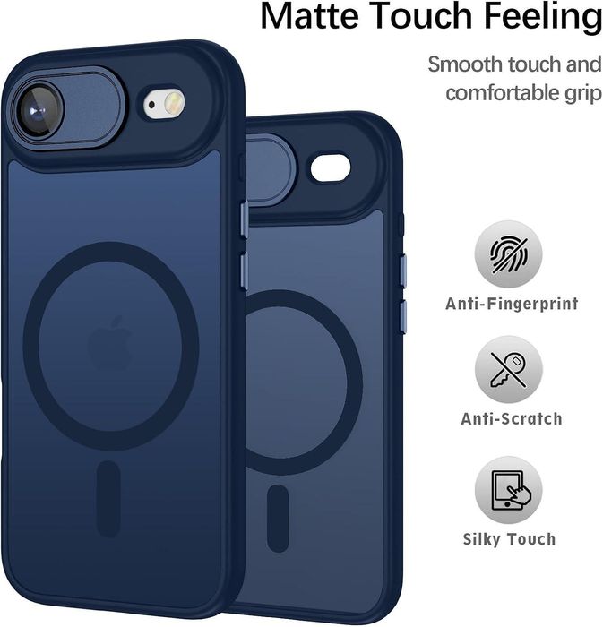 Матов magsafe кейс за apple iphone 17 air със защита на камерите