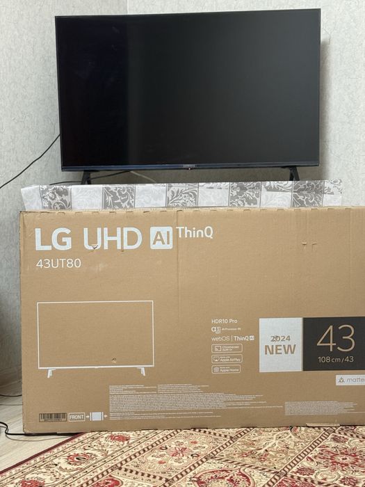 Телевизор LG UHD Al Thinq 43UT80  и SonyPlaystation5