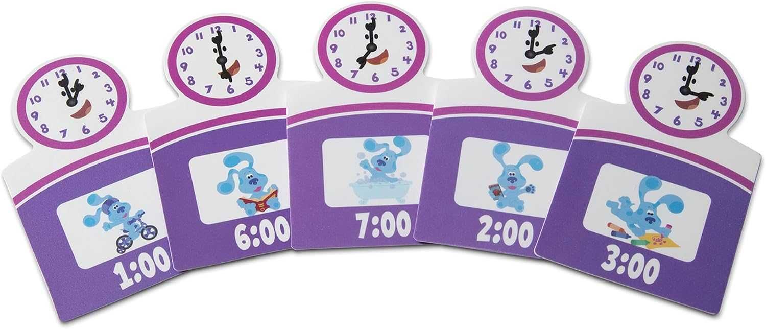 Дървен образователен часовник с магнитни карти Melissa and Doug