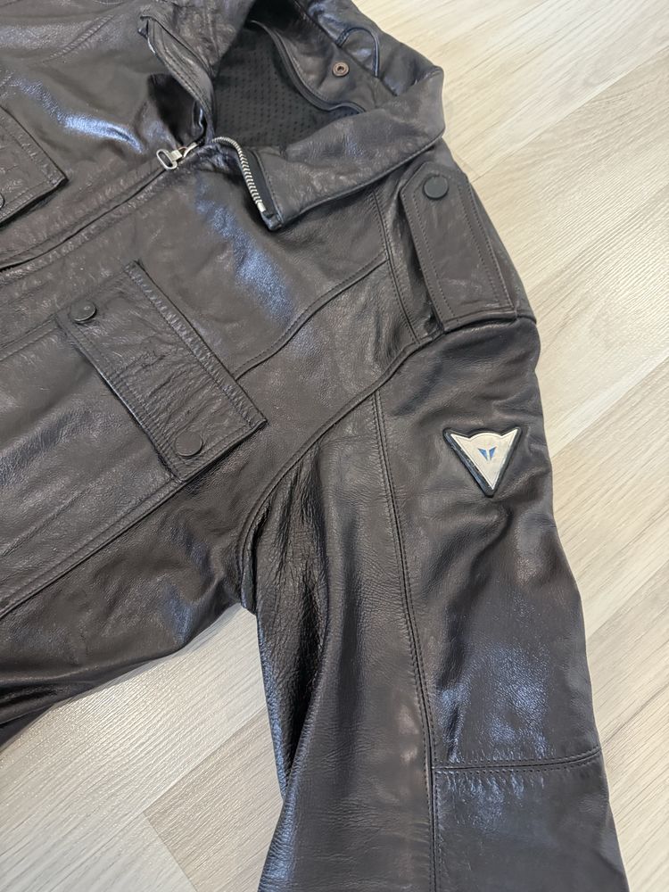 Geaca piele moto Dainese lunga barbati marime 52