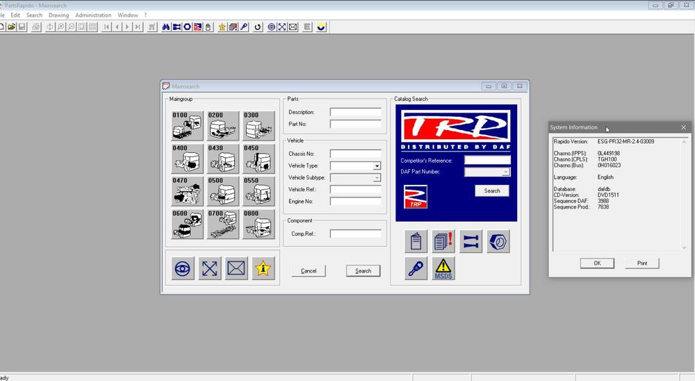 Programe identificare piese camioane, autobuze, remorci si axe.