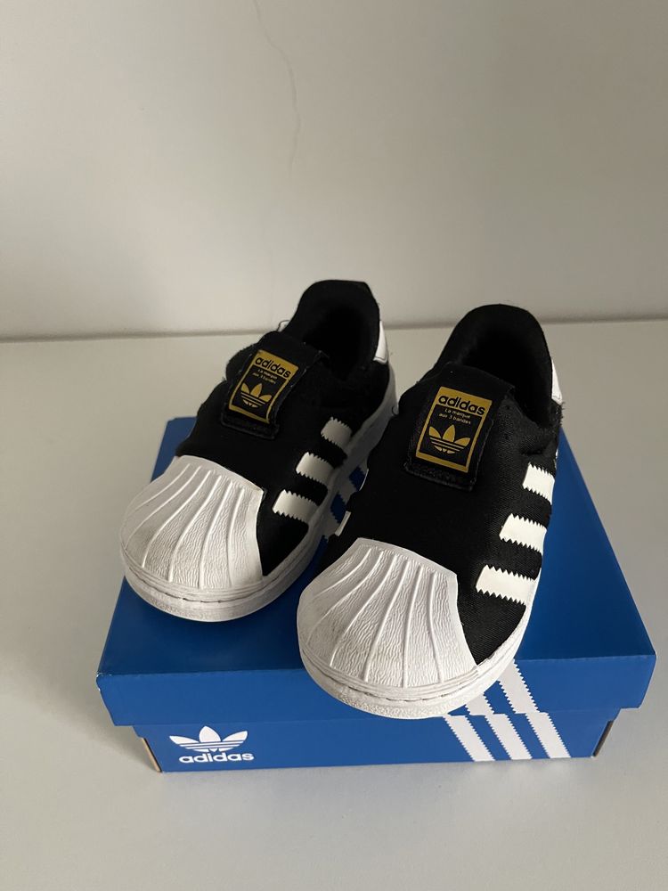 Vand adidasi Adidas superstar talpa flexibila copii