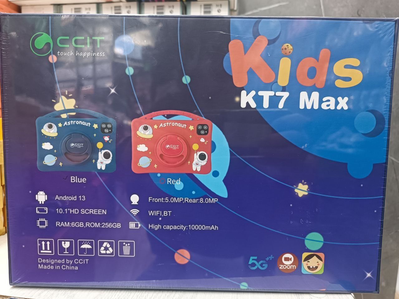 Bolalar plansheti CCIT KT 7 Max, 5G Sim Card, 6/256 GB,Детский планшет