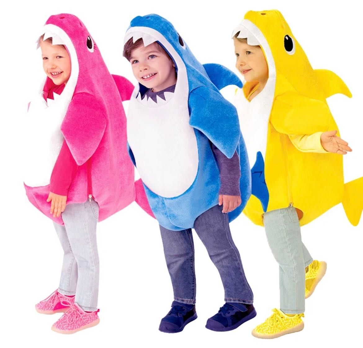 Детски костюм акула/Костюм за хелоин/3 цвята
