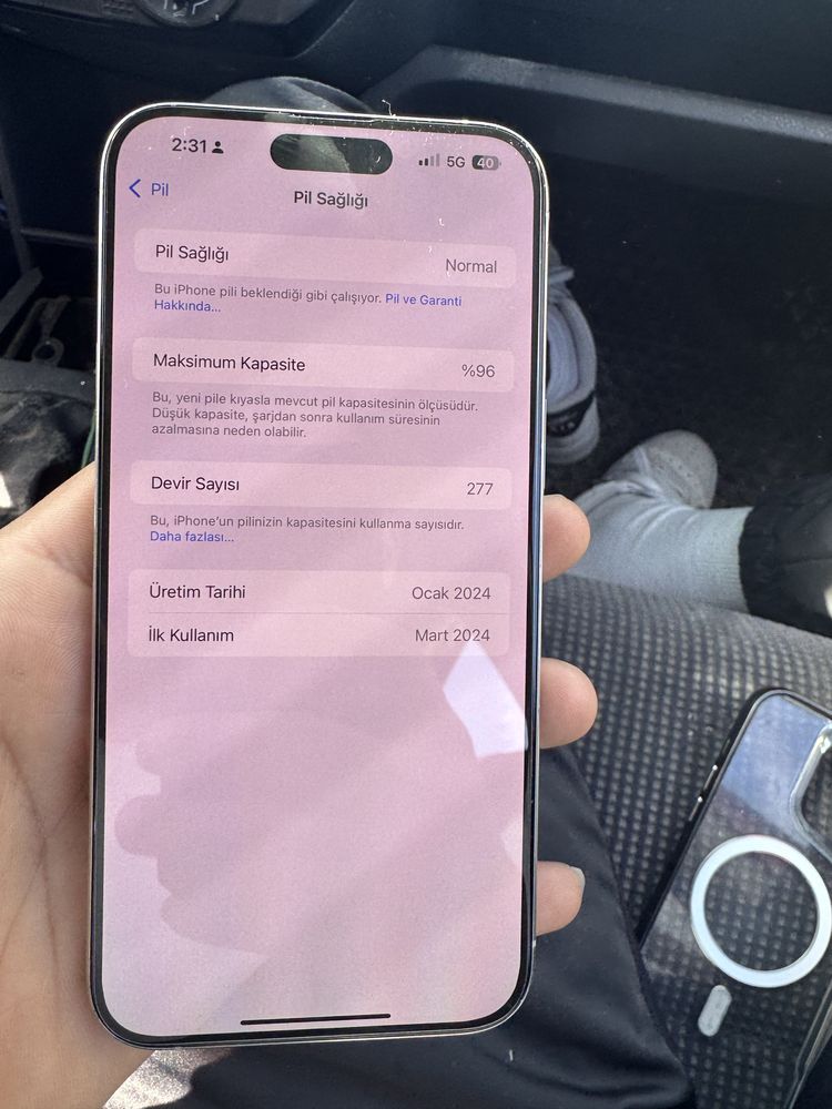 İphone 15 pro max 96% батерия