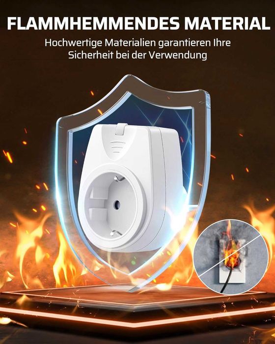 2 бр Безжичен контакт с дистанционно 16A / 3500W, 30 м обхват