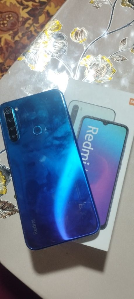 Redmi note 8 tiniq holatda karobka dokument