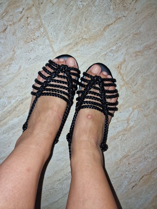 Sandale negre noi, mar.36