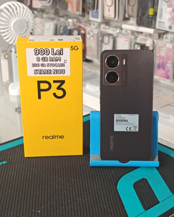 Realme P3, 8/256 GB, Nou, Garanție