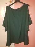 Bluza casual verde
