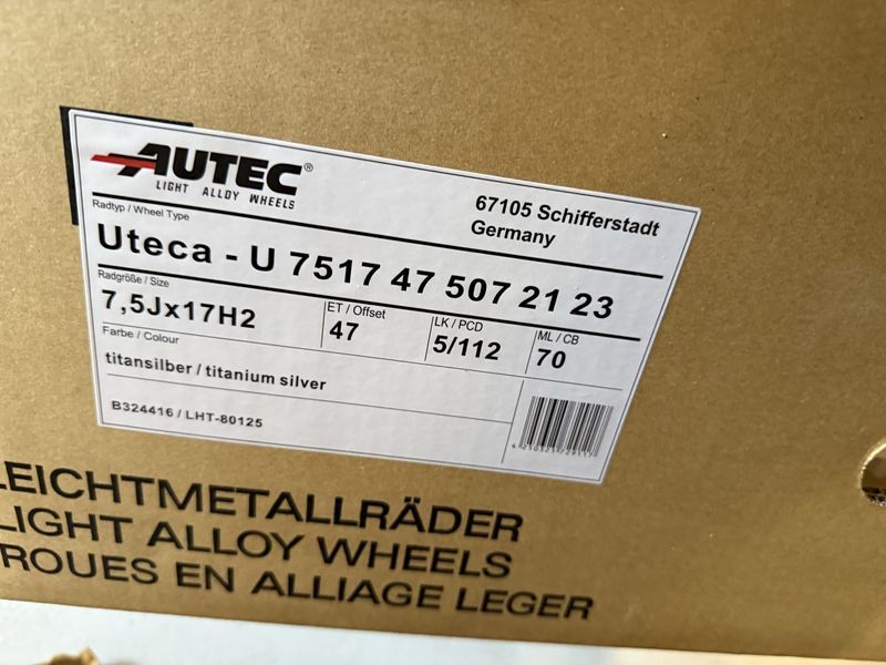 17цола 5x112 Audi Skoda Vw Mercedes