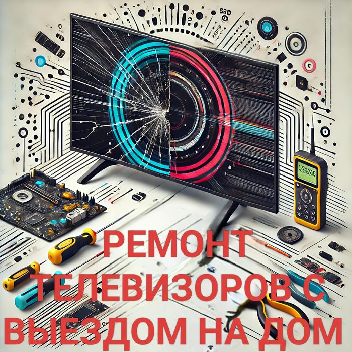 Ремонт телевизоров! Не работает телевизор? Чиним срочно!