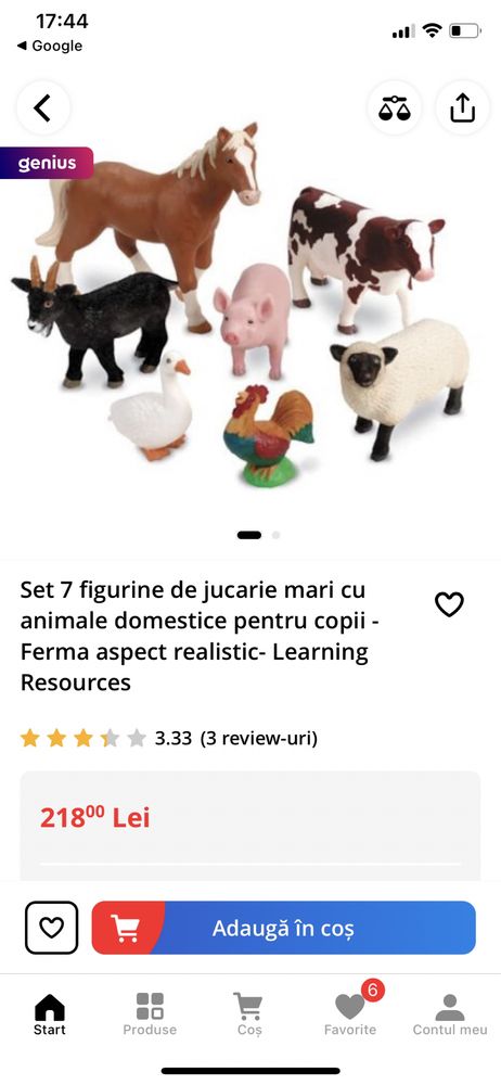 Set 7 animale de la ferma -Learning resources