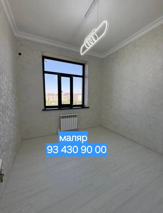 Маляр шпаклёвка обои таркет кафель хизматлари