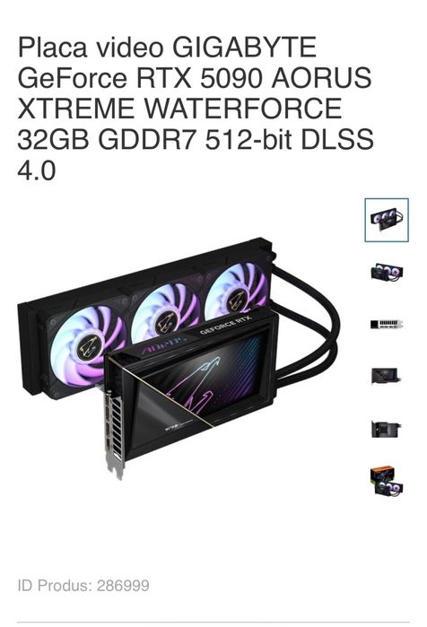 RTX 5090 Aorus MASTER EXTREME- noua, garantie, testare, montaj, Iasi!