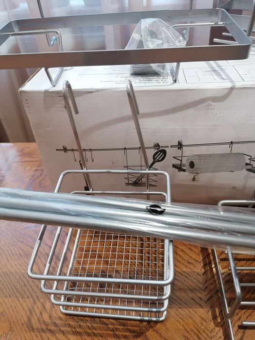 Set suport accesorii bucătărie inox