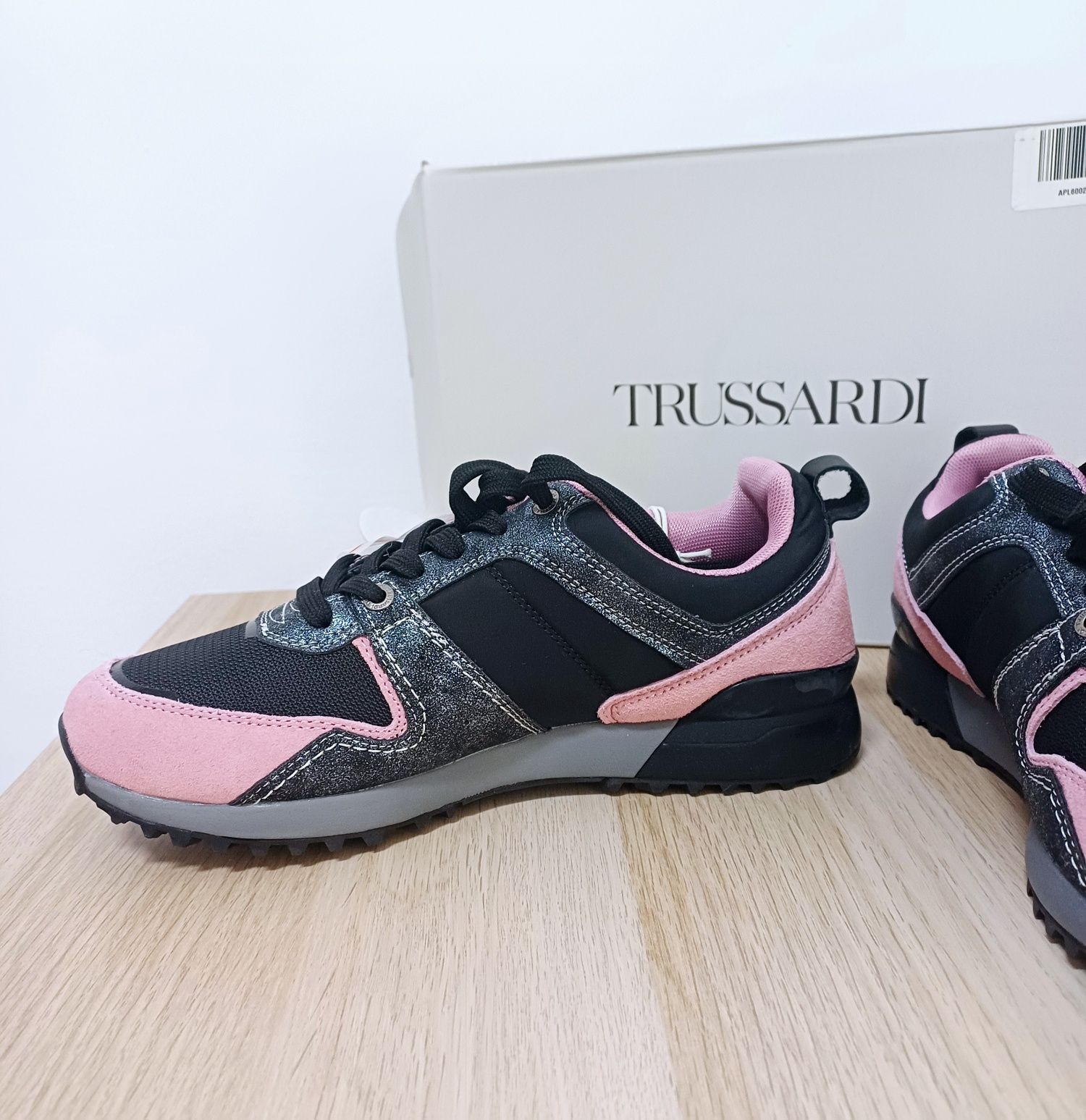 Pantofi sport Trussardi black pink 39 stil puma under armour