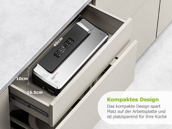 Вакуум машина 125W с 4 режима за сухи и мокри храни. Bonsenkitchen