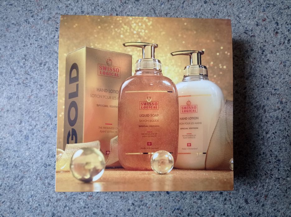 Набор крем-лосьон для рук, жидкое мыло SWISSOLOGICAL GOLD PNK-420&421