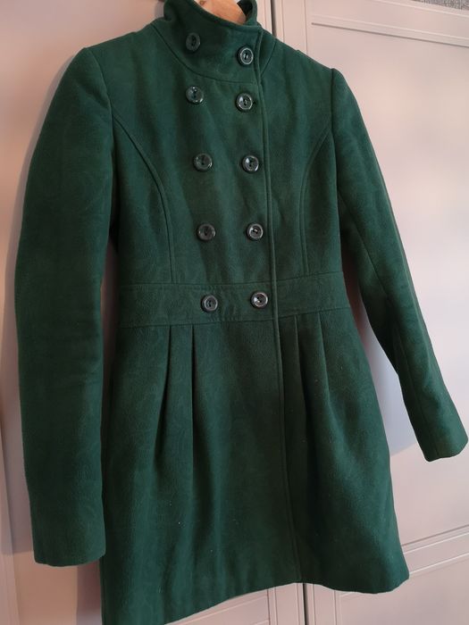 Palton Moda Alis verde, marime 34/XS