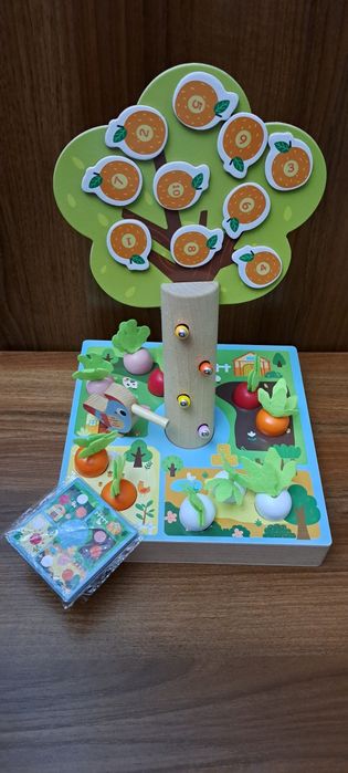 Весёлый огород  деревянный, игрушка
Червячки