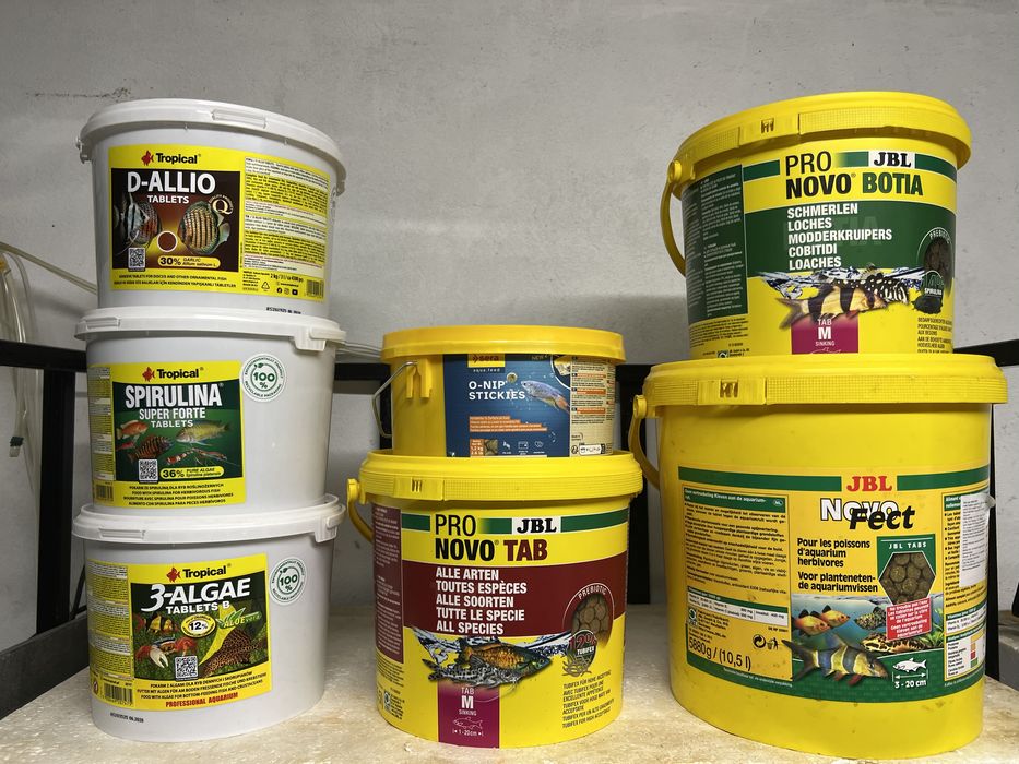 Храни на JBL и Tropical - таблетки