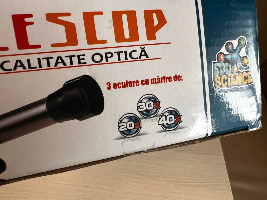 Telescop pentru copii EduScience 20x, 30x, 40x