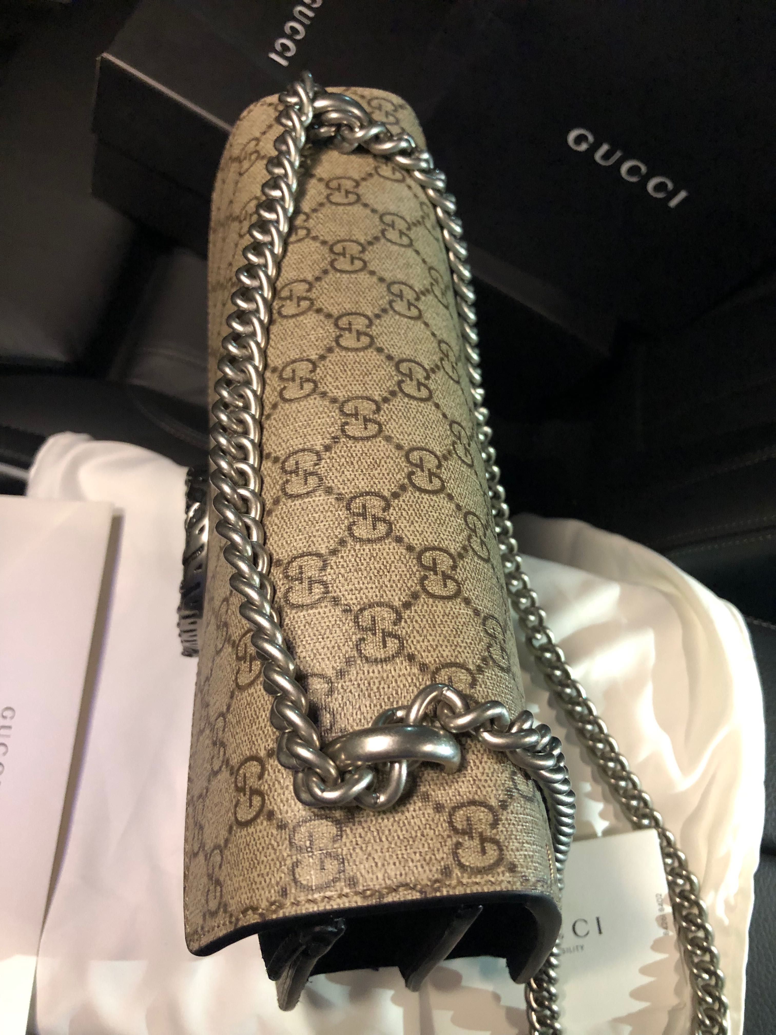 Geanta originala Gucci Dionysus cu factura GG Supreme noua