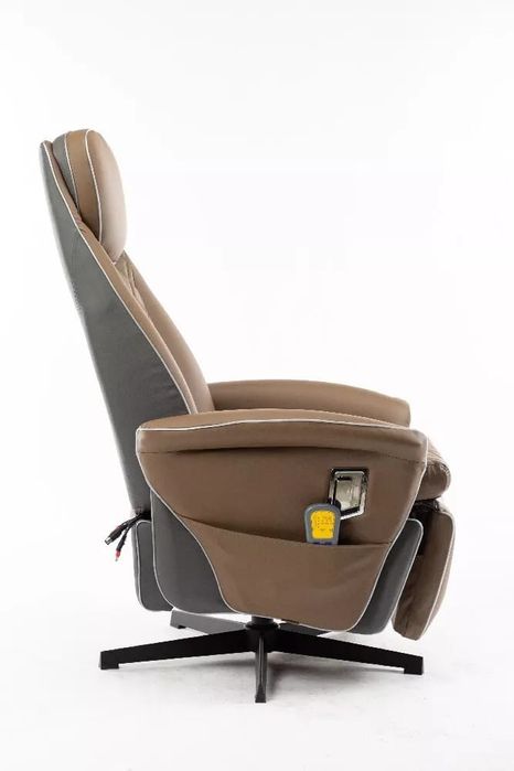 Scaun electric de masaj HWP09-HBR aspect piele maro deschis