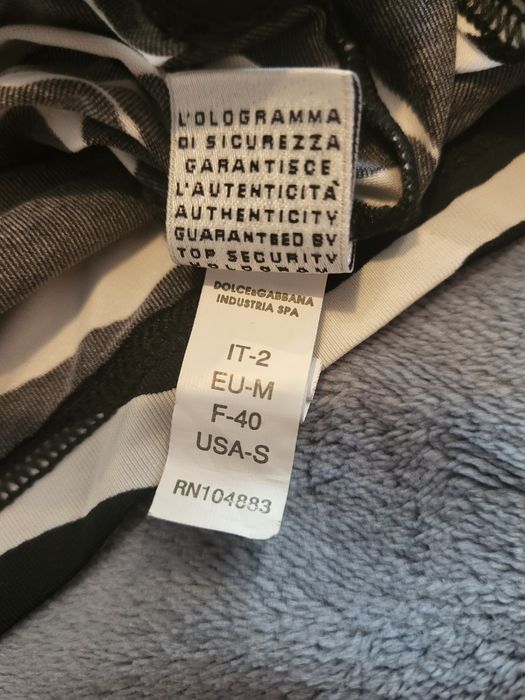 Tricou alb cu negru Dolce n & Cabana