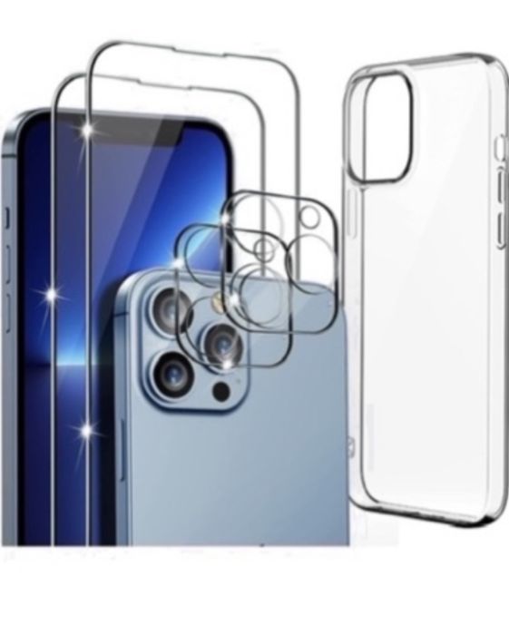 Husa Trend + Folie Camera + Folie Sticla Iphone 13/14/15/16 PRO MAX