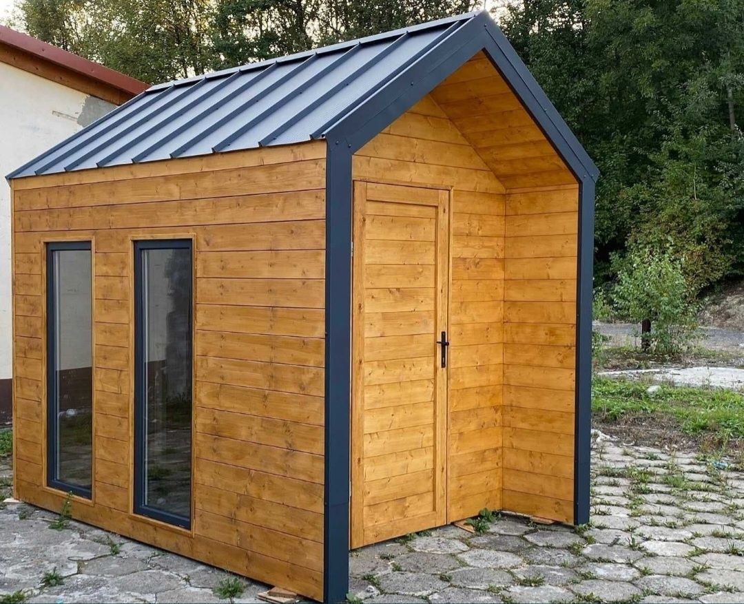 Cabane stil A Frame si case din structura de lemn