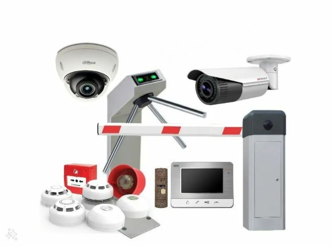 Установка турникетов, домофонов, gps, видеонаблюдения, шлагбаумы итд.