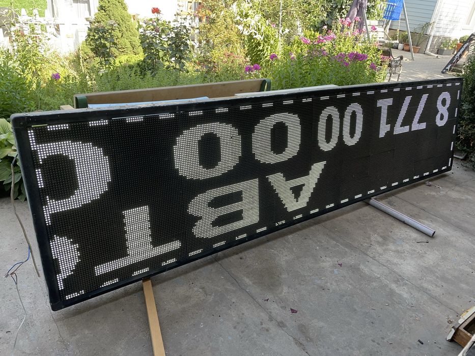 Бегущая строка 3х1 метр, led табло