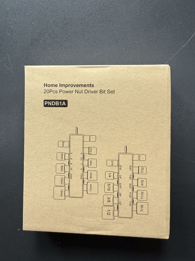 Set de 20 de chei tubulare cu capat hexagonal