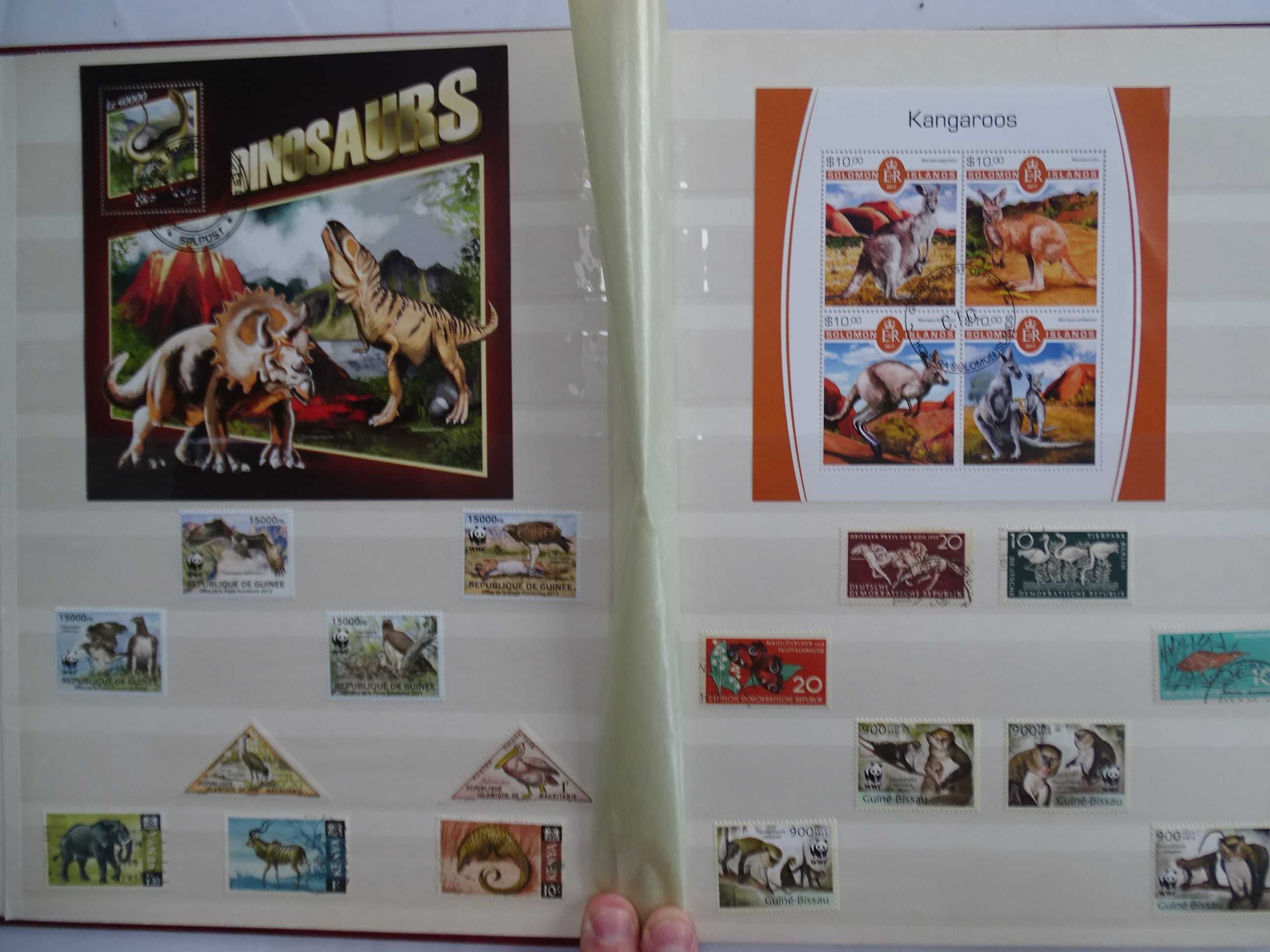 Clasor cu timbre tematice Fauna / Animale (Lot 64)