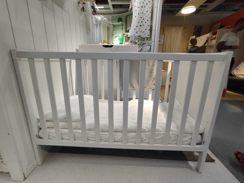 Бебешко легло IKEA SUNDVIK употребявано, бяло