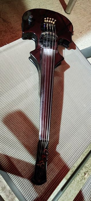Vioara zeta originala placa mare 5 corzii