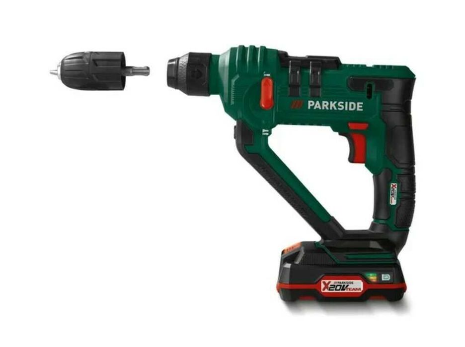 НОВ Немски Акумулаторен Перфоратор SDS 20 V LI-ON Parkside Боди