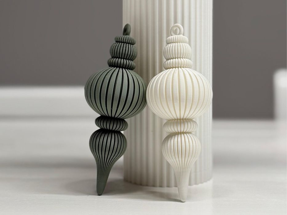 Комплект от 4 бр. 3D коледни орнаменти за елха- модерни и уникални!