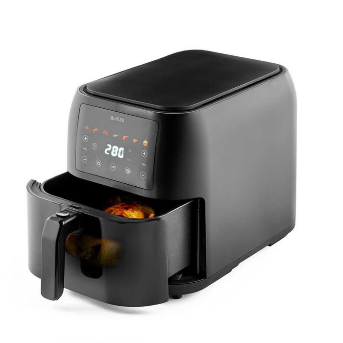 Фритюрник с горещ въздух Muhler MFX-815, 1700W, 8L с подарък книга.
