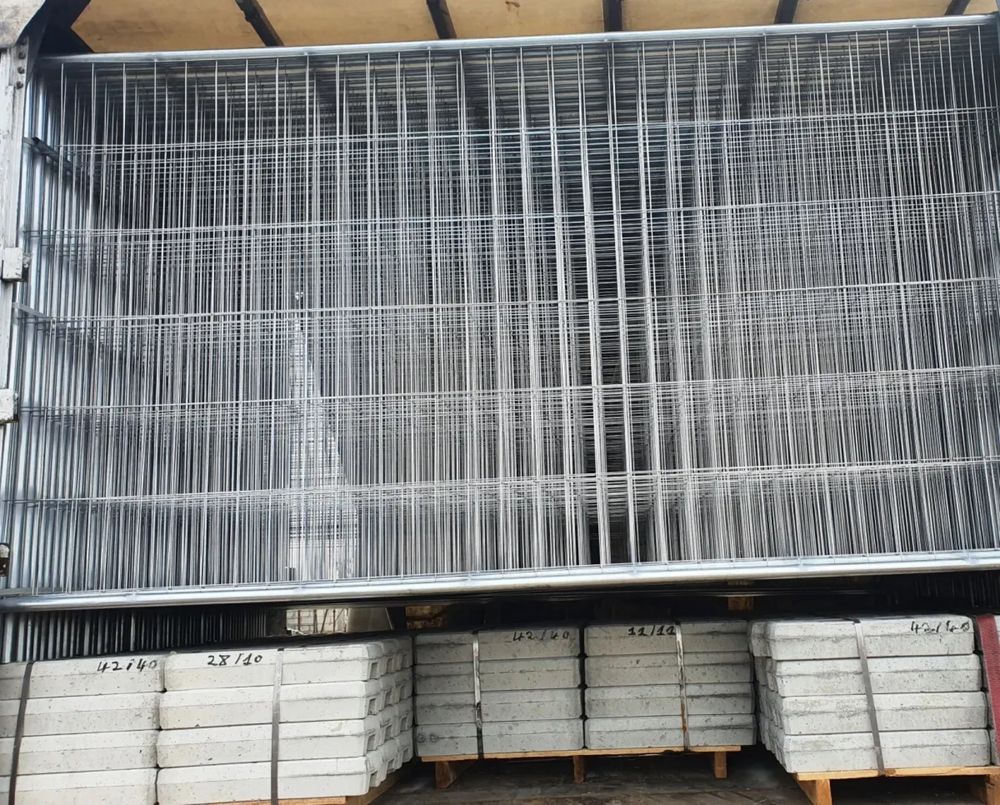 Gard mobil gard imprejmuire santier 3,5m - 2m livrare in tara