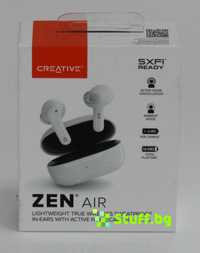 Безжични Слушалки Creative ZEN AIR While True Wireless, Bluetooth 5.0