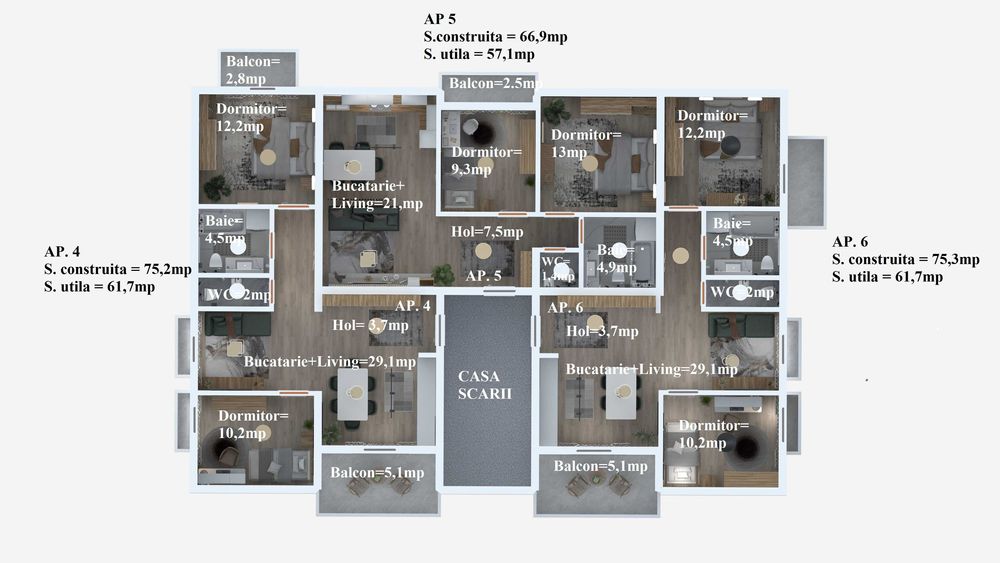 Apartamente de vanzare, imobil nou!
