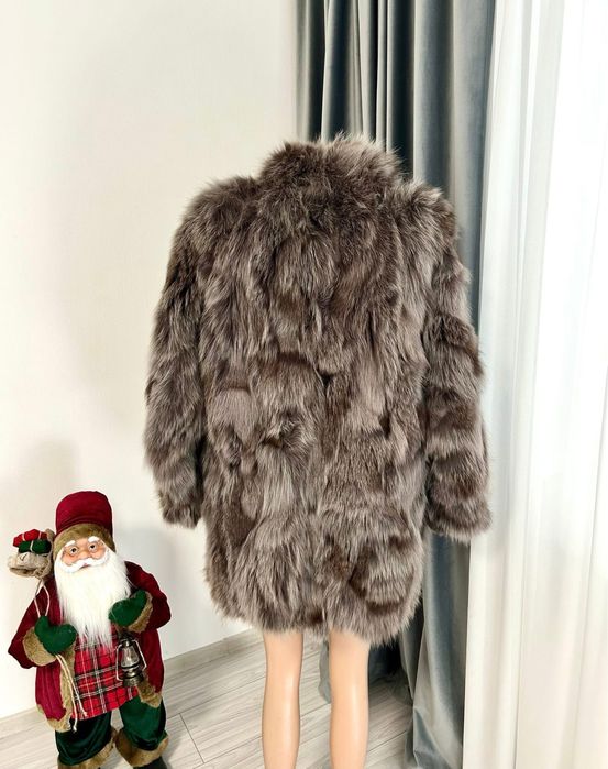 Blana naturala vulpe argintie