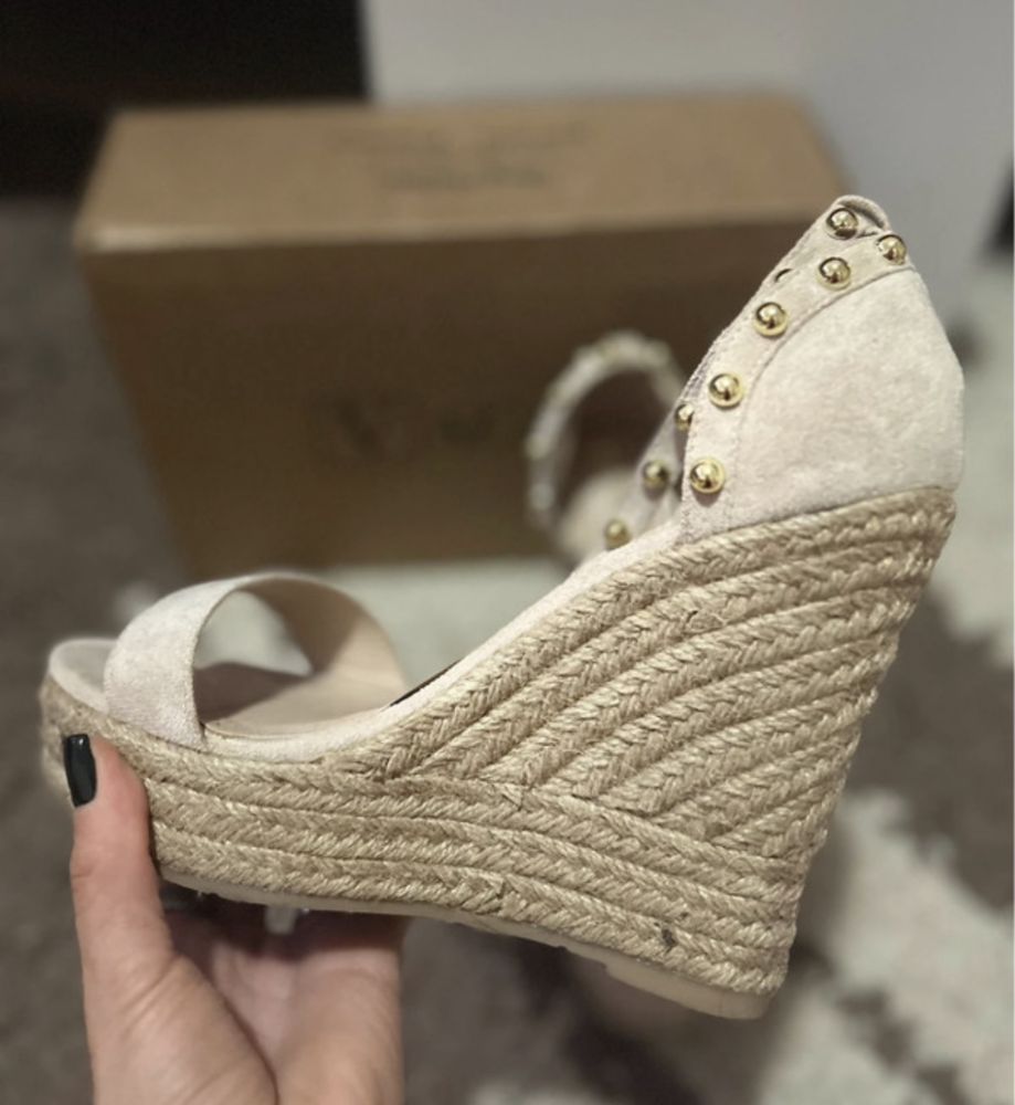 Espadrile/sandale cu platforma