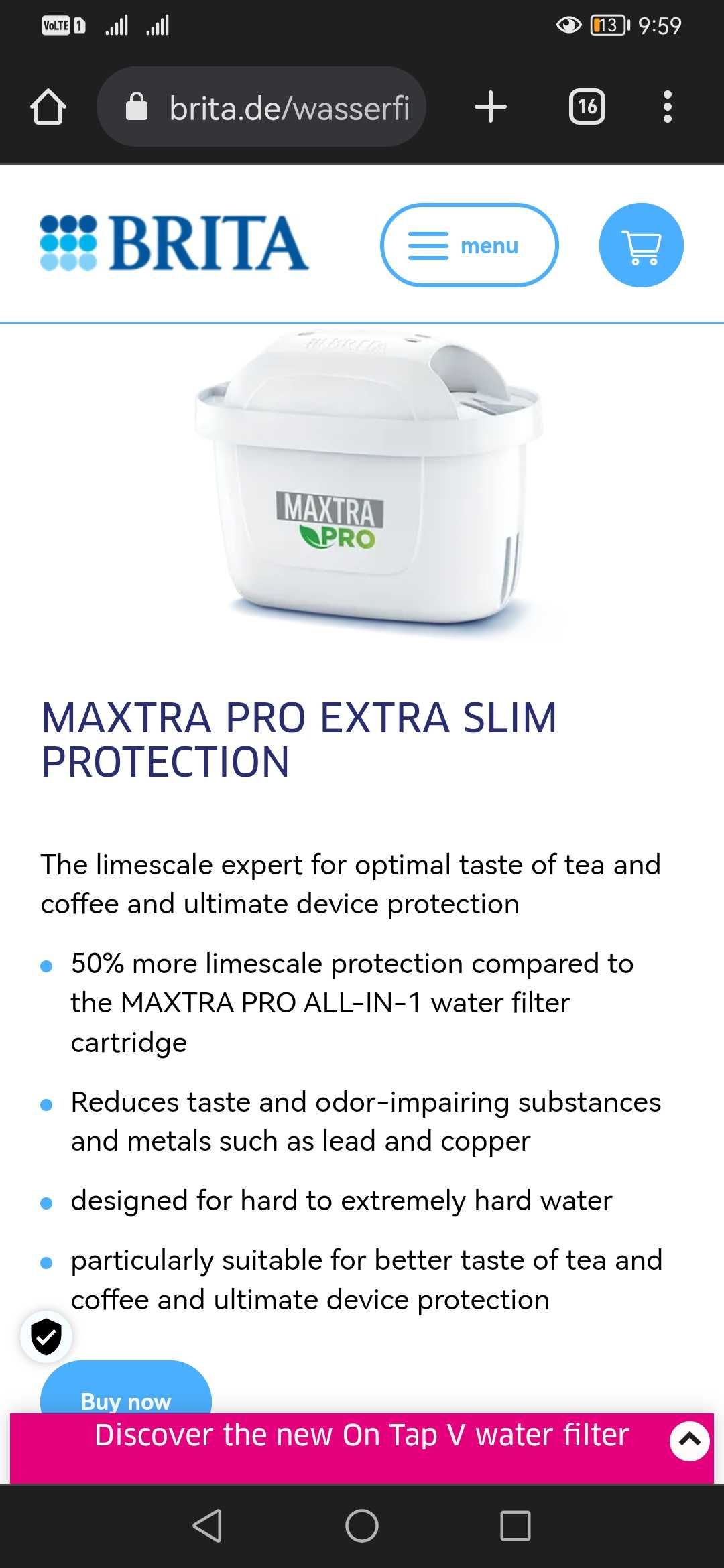 ПРОМО!Оригинал Филтри Brita Maxtra Pro за Брита Макстра и кани Аквафор